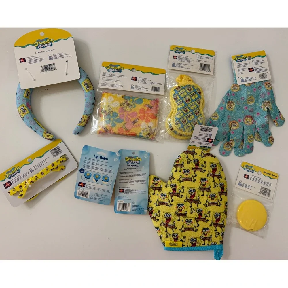 SpongeBob SquarePants Accessory Bundle Spa Headband Sunglasses Lip Balm Bath Set